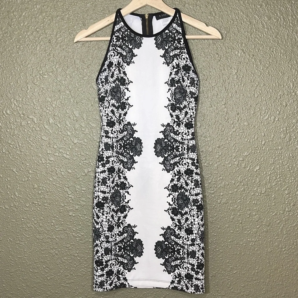 B. Darlin Lace Print BodyCon Dress - Picture 3 of 10